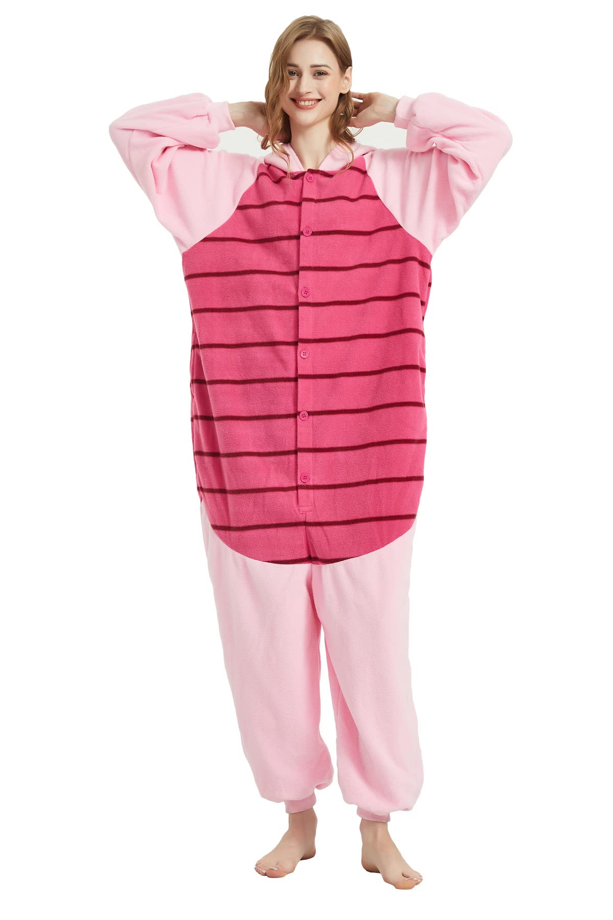 ECOCNACH Animal Onesie Adult Unisex One-Piece Pajamas Cosplay Costume For Men Women