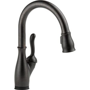 delta faucet leland touch kitchen faucet, oil rubbed bronze kitchen faucets with pull down sprayer, kitchen sink faucet, faucet for kitchen sink, touch2o technology, venetian bronze 9178t-rb-dst