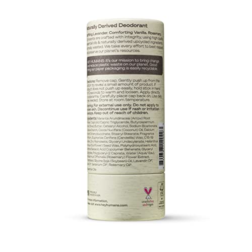 Hey Humans Naturally Derived Deodorant Lavender Vanilla - 2oz (Pack of 1)