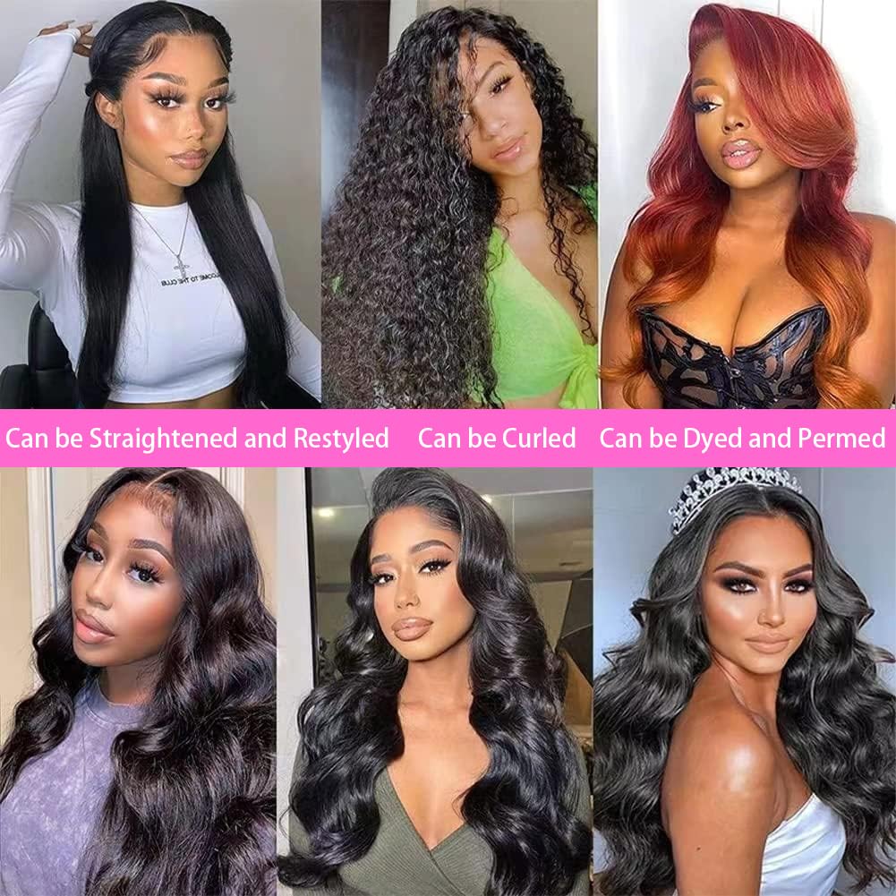 22-26 Inch Unprocessed Brazilian Virgin Body Wave Human Hair Bundles and Wefts - Natural Color