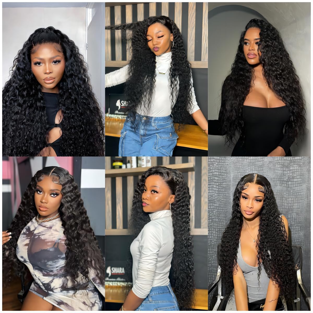 28 Inch Deep Wave Lace Front Wigs Human Hair 180% Density Deep Curly Lace Front Wigs Human Hair Pre-Plucked 13x4 Black Curly Wigs for Women HD Transparent Lace Frontal Glueless Wigs Human Hair