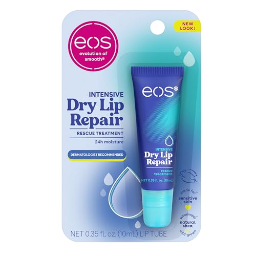 eos The Hero Lip Repair, Extra Dry Lip Treatment, 24HR Moisture, Overnight Lip Treatment, Natural Strawberry Extract, 0.35 fl oz