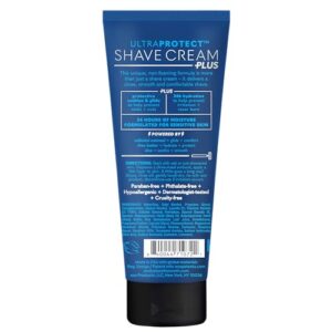 eos UltraProtect Men’s Shave Cream- Blue Surf, 24-Hour Hydration, Non-Foaming Formula, 7 fl oz