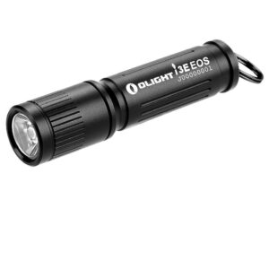 olight 90 lumens i3e eos pmma tir lens aaa flashlight compact keychain flashlight edc flashlight for night, camping(black)