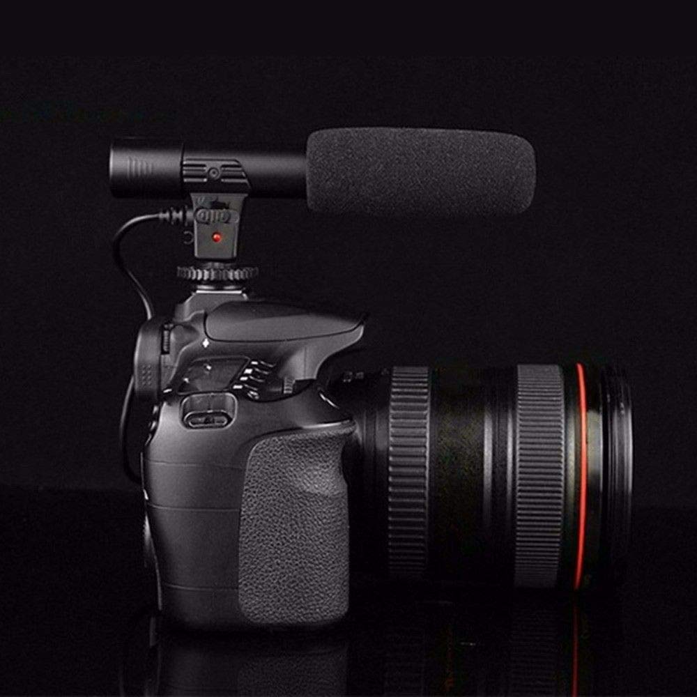 Digital Video Camera Studio/Stereo Shotgun Recording Microphone for Canon EOS Rebel Cameras Including SL1, SL2, T6i, T6s, T7i & More..