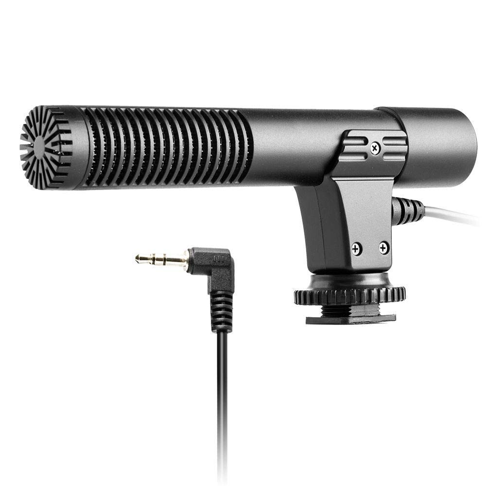 Digital Video Camera Studio/Stereo Shotgun Recording Microphone for Canon EOS Rebel Cameras Including SL1, SL2, T6i, T6s, T7i & More..