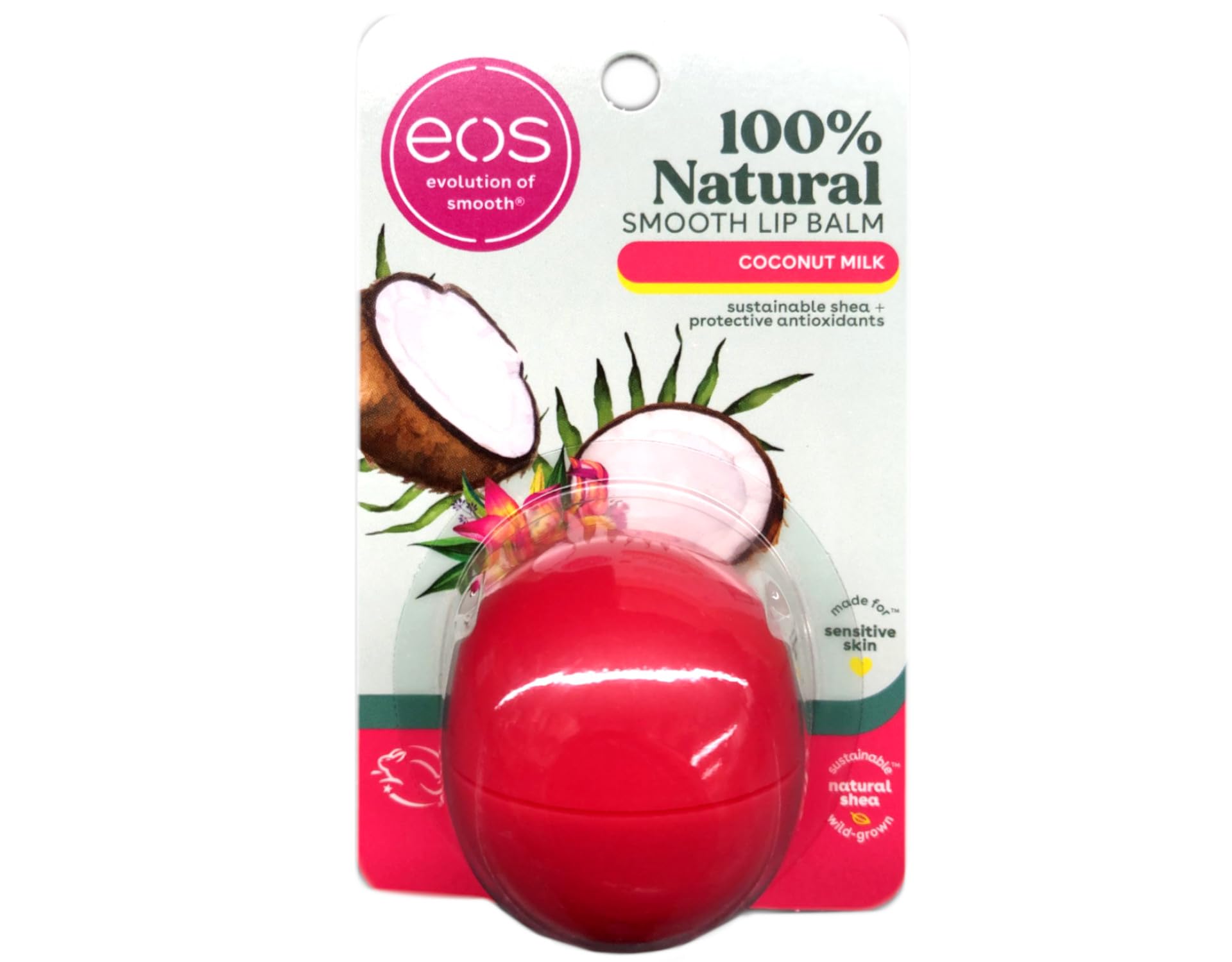 EOS Super Soft Shea Lip Balm, Coconut Milk 0.25 oz (Pack of 3)