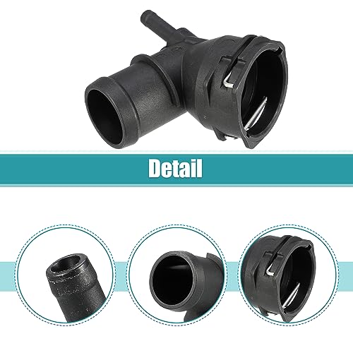 X AUTOHAUX Upper Engine Coolant Distributor Hose Connector for Volkswagen Jetta 2005-2017 for Volkswagen Golf 2010-2013 for Volkswagen Eos 2009-2016 No.5QD122291N/3C0122291D