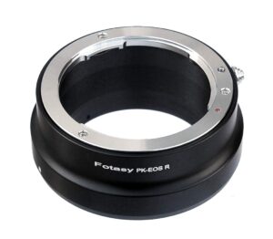 fotasy copper pk lens to cannon eos rf mount adapter, k-mount eos r adapter, adapter for pentax k mount lense, compatible with canon eos r mirrorless camera eos r rp ra r3 r5 r6 r7 r10