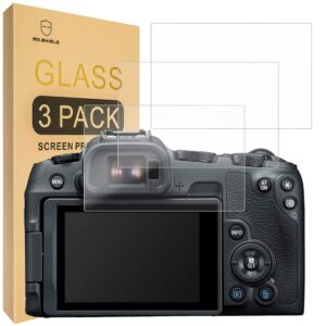 mr.shield [3-pack] screen protector for canon eos r8 camera [tempered glass] [japan glass with 9h hardness] screen protector