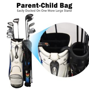 Craftsman Golf Lightweight Carry Sunday Bag with Stand Multicolor Perfect for Driving Range,Par 3 Course (Rainbow)