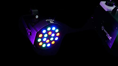 (2) Rockville RockPAR50 LED RGB Compact Par Can DJ/Club DMX Wash Light+Dual Bracket