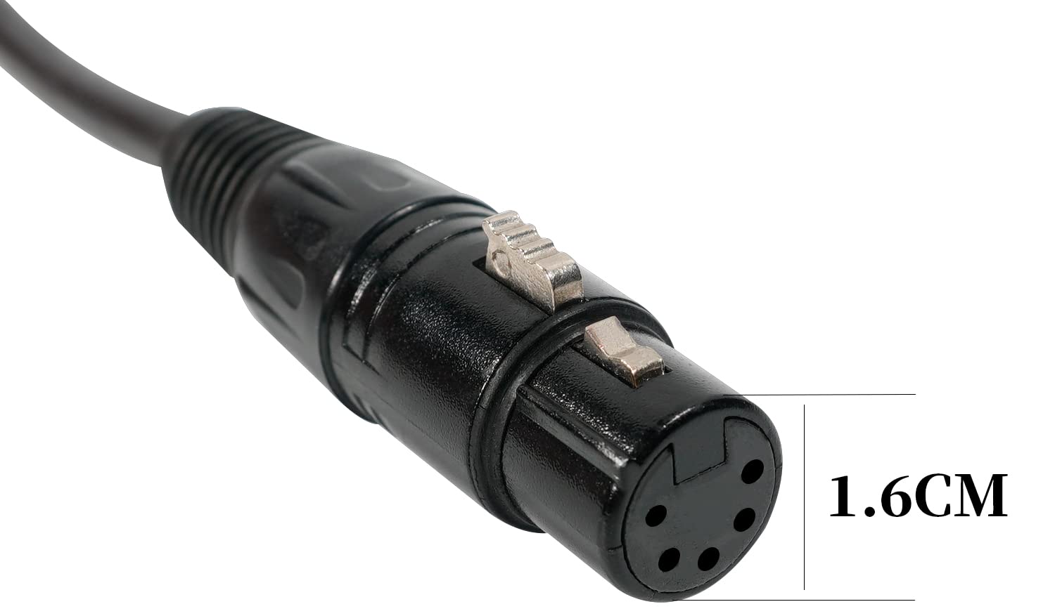 (1.5M) ZVH 3-Pin Female XLR to 5-Pin Male XLR DMX Turnaround Connection for DJ Par Light, Moving Head Light Par Light and Spot Light with XLR Input & Output (2pcs)