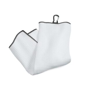 Set of 3 Golf Towels - Let's Par Tee - Greatest Mom by Par - Every Day Is a Good Day for Golf - Tri-fold 100% Microfiber Waffle Weave with Clip