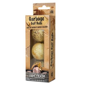 On Par 3 Pack Garbage Golf Balls, for The Worlds Worst Golfer, Idea