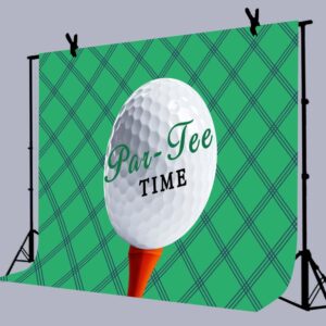 Par-Tee Golf Green Photography Backdrop for Birthday Retirement Party 5x3FT Club Sports Decoration Banner Background Photo Booth Studio Props BJMYLU561