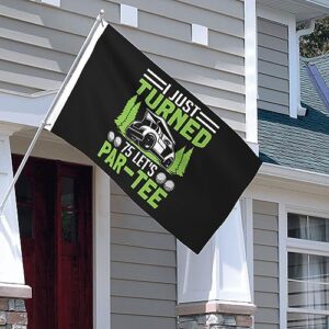 IMEEGIEN I Just Turned 75 Let's Par Tee Flag 3x5 Ft Double-Sided Outdoor Decoration Banner Durable Home Yard Flags Polyester Welcome Flag