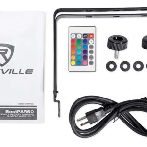 (12) Rockville BEST PAR 60 Battery Wash Lights Wireless DMX+384 Ch. Controller