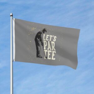 IMEEGIEN Let S Par Tee Flag 3x5 Ft Double-Sided Outdoor Decoration Banner Durable Home Yard Flags Polyester Welcome Flag