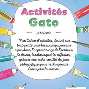 Mon Cahier d'activités 3 ans: Apprendre a écrire , dessiner, colorier et a raisonner avec ( Labyrinthe enfant, Coloriage par numero, points a relier, ... a la maison ! (Grand format) (French Edition)