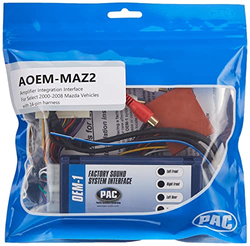 PAC AOEM-MAZ2 Interface That Allows Replacement or Addition of an Amplifier in Select Mazda Vehicles Without a Factory Bose Sound System