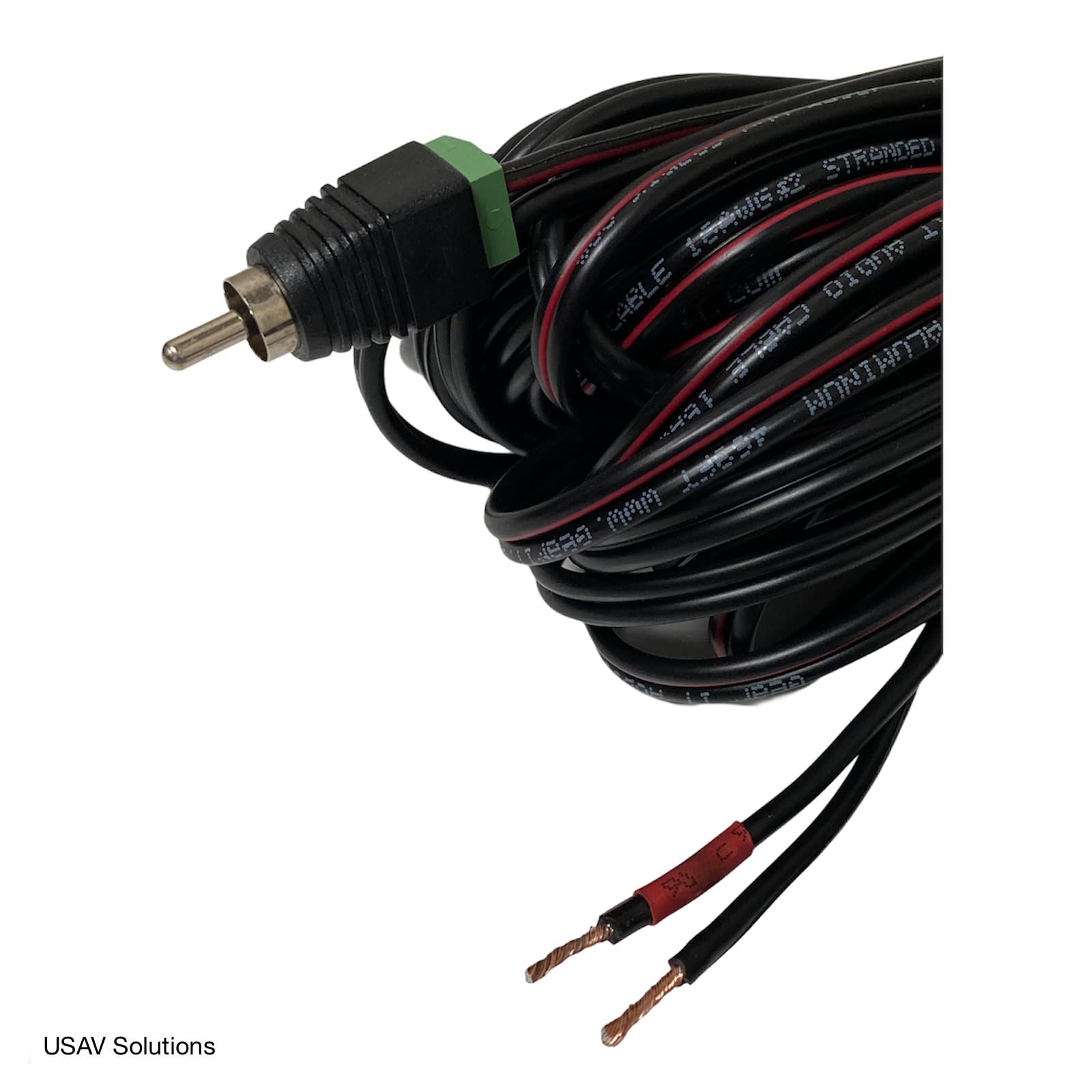 USAV Set of 5 Speaker Cable for Bose Lifestyle Acoustimass System - RCA to Bare Wire