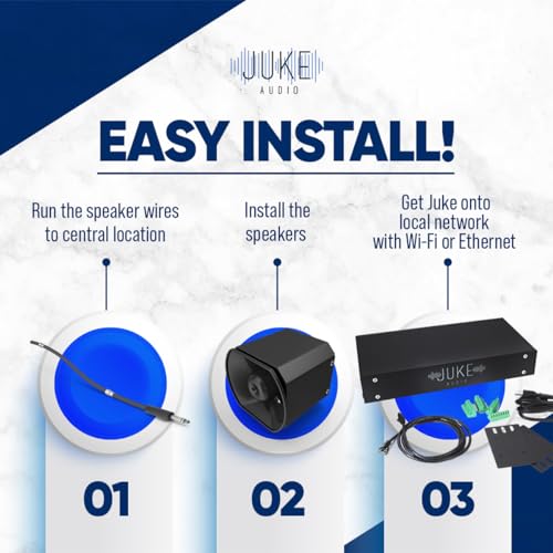 Juke-8: 8 Zone Multi-Room Amplifier | Stream Wirelessly via Airplay 2, Spotify Connect, Bluetooth, DLNA | App Controlled Audio System