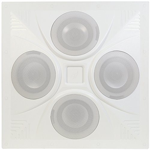 Pure Resonance Audio SD4 SuperDispersion Ceiling Speaker Array, Built-In 8 Ohm/70 V Transformer