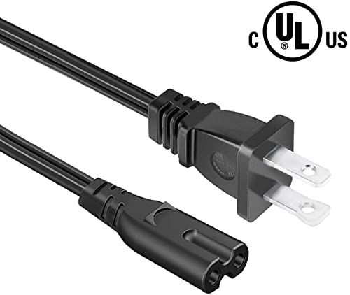 DIGITMON 1FT Premium 2-Prong Replacement AC Power Cable Compatible for Bose SoundTouch 20 Series II WiFi Music System