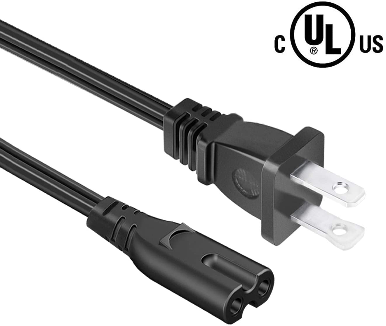 DIGITMON Replacement 4FT US 2-Prong AC Power Cord Cable for Bose Acoustic Wave Music System II