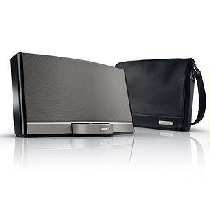 Bose® SoundDock® Portable digital music system & Bose® travel bag - Gloss Black (Bose® portable package)