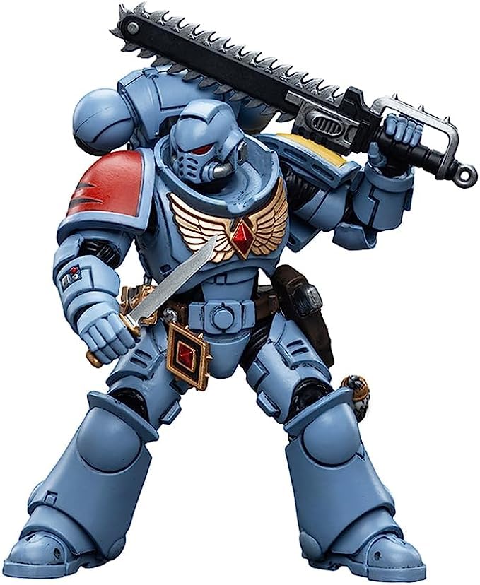 JOYTOY Warhammer 40,000 Action Figure, Space Wolves Intercessors, 4.2inch 1/18 Warhammer 40K Collection Model for Unisex, Adult, Christmas, Birthday Gifts, Ages 15 and Up