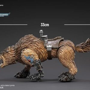 BLOOMAGE JOYTOY (BEIJING) TECH Warhammer 40K: Space Wolves Thunderwolf Cavalry Biane 1:18 Scale Action Figure, Multicolor