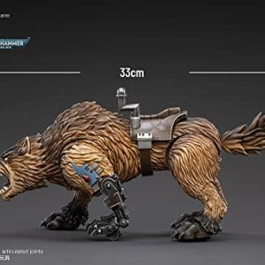 BLOOMAGE JOYTOY (BEIJING) TECH Warhammer 40K: Space Wolves Thunderwolf Cavalry Biane 1:18 Scale Action Figure, Multicolor