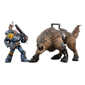 BLOOMAGE JOYTOY (BEIJING) TECH Warhammer 40K: Space Wolves Thunderwolf Cavalry Biane 1:18 Scale Action Figure, Multicolor