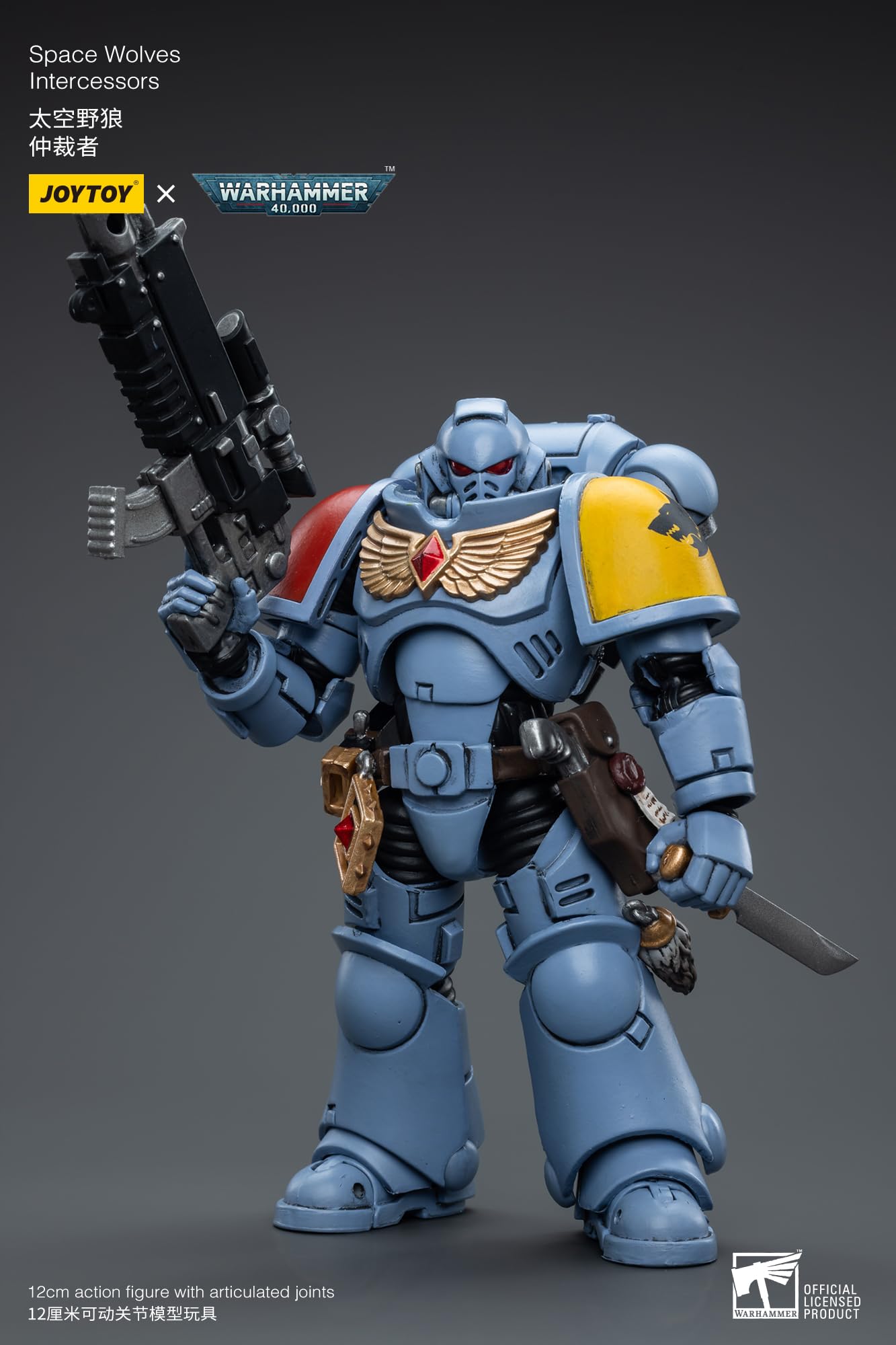 HiPlay JoyToy Warhammer 40K Space Wolves Intercessors 1:18 Scale Collectible Action Figure