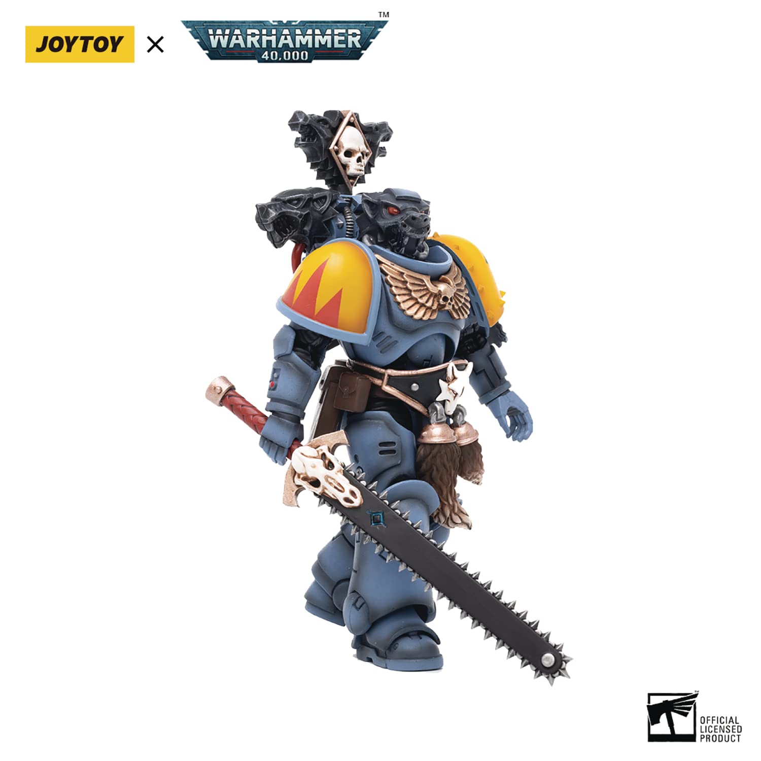 HUAXI DARK SOURCE(HAINAN)TECH JoyToy Warhammer 40K: Space Wolves Claw Pack Torrvald 1:18 Scale Figure