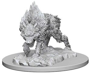 pathfinder deep cuts unpainted miniatures: wave 4: dire wolf