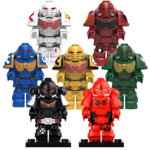 Immerse Yourself in The 40K Universe: Choose from 7 Exquisite Character Models ， Authentic Detailing and Durable PVC Construction ，Heights up to 1.77 inches！ (7-piece set)