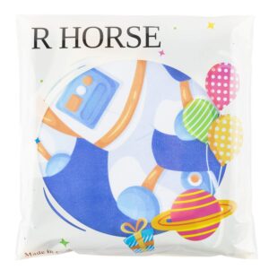 R HORSE Outer Space Beach Towel for Kids 30 x 60 inch Microfiber Pool Towel Absorbent Quick Dry Beach Towel Sand Free Blanket for Outer Space Party Supplies Bath Sport Travel Beach Swimming Camping