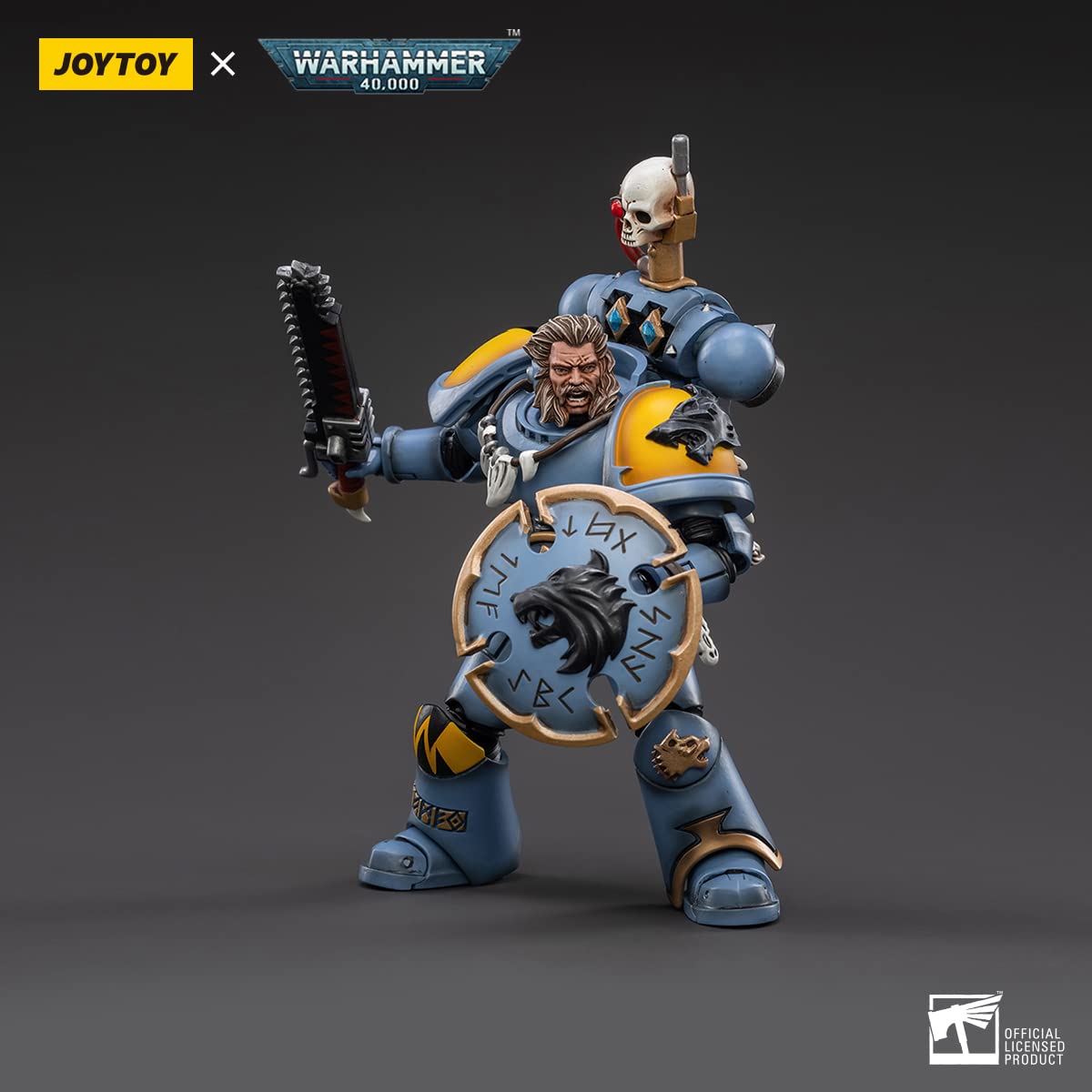 JoyToy Warhammer 40K 1/18 Space Wolves Thunderwolf Cavalry Frode Action Figure Warrior Joy toy Models