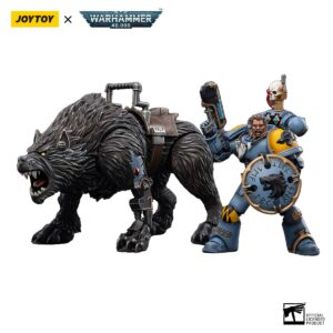 JoyToy Warhammer 40K 1/18 Space Wolves Thunderwolf Cavalry Frode Action Figure Warrior Joy toy Models