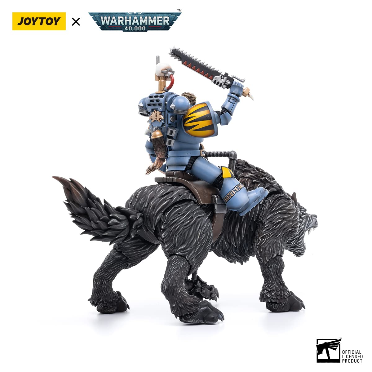 JoyToy Warhammer 40K 1/18 Space Wolves Thunderwolf Cavalry Frode Action Figure Warrior Joy toy Models