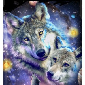 iPhone 7 Plus/8 Plus Cosmic Space Wolf, Wolves Family Howling, Celestial Bond Case