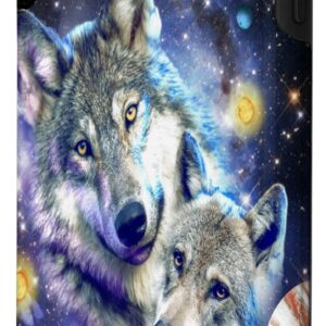 iPhone 7 Plus/8 Plus Cosmic Space Wolf, Wolves Family Howling, Celestial Bond Case