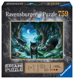 ravensburger 16434 curse of the wolves 759 piece jigsaw puzzle for kids and adults ages 12 and up - an escape room experience in puzzle form , white