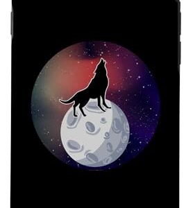 iPhone SE (2020) / 7 / 8 Cosmic Wolf Howling Moon Space Arctic Wolves Watercolor Case