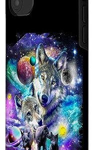 iPhone 11 Cosmic Space Wolf, Wolves Family Howling, Galactic Howl Case