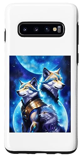 Galaxy S10 Cosmic Wolves, Sci Fi Wolf, Space, animals Case