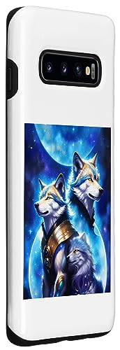 Galaxy S10 Cosmic Wolves, Sci Fi Wolf, Space, animals Case